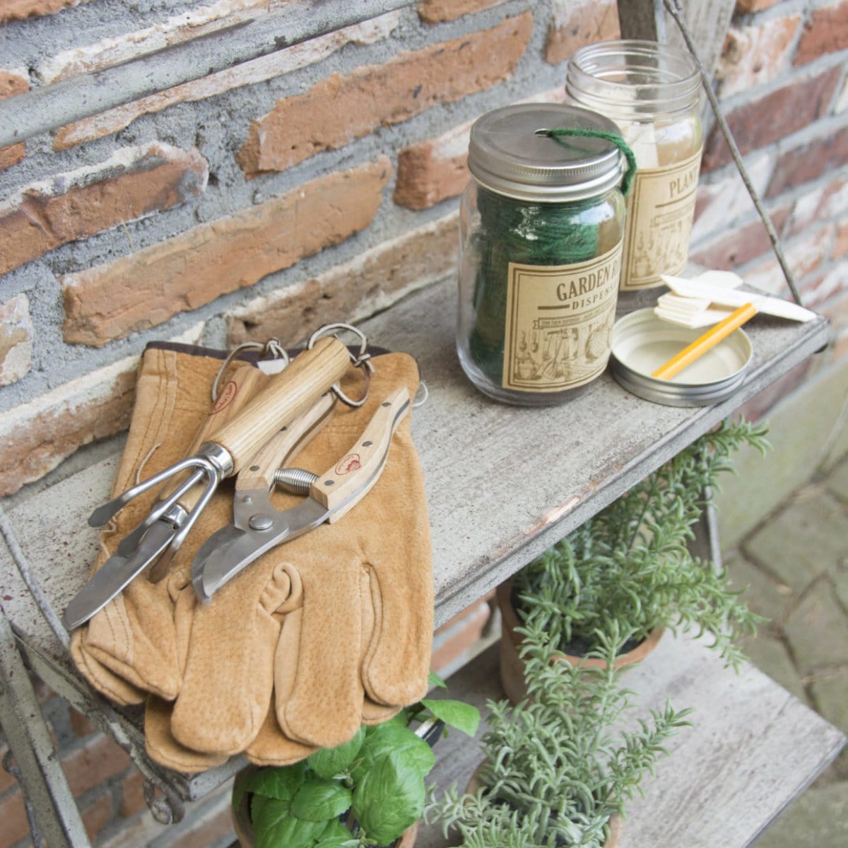 Mini-redskaber i rustfrit stål - Blomsterverden